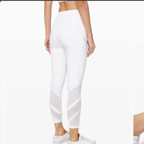 Lululemon NWOT Wunder Under High Rise Tight 25” Inseam Mesh Lace Size 8 - Picture 9 of 14